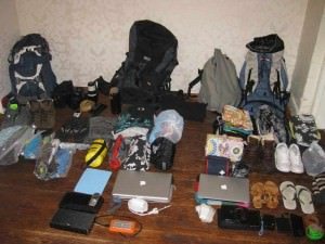 Spullen van een digitale nomade